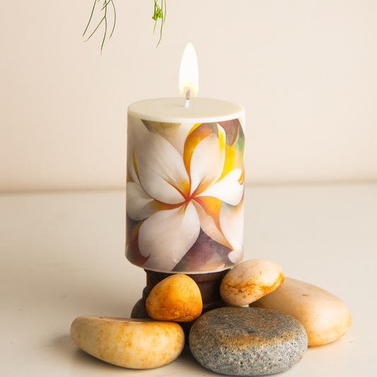 Scented Pillar Candle - Jasmine