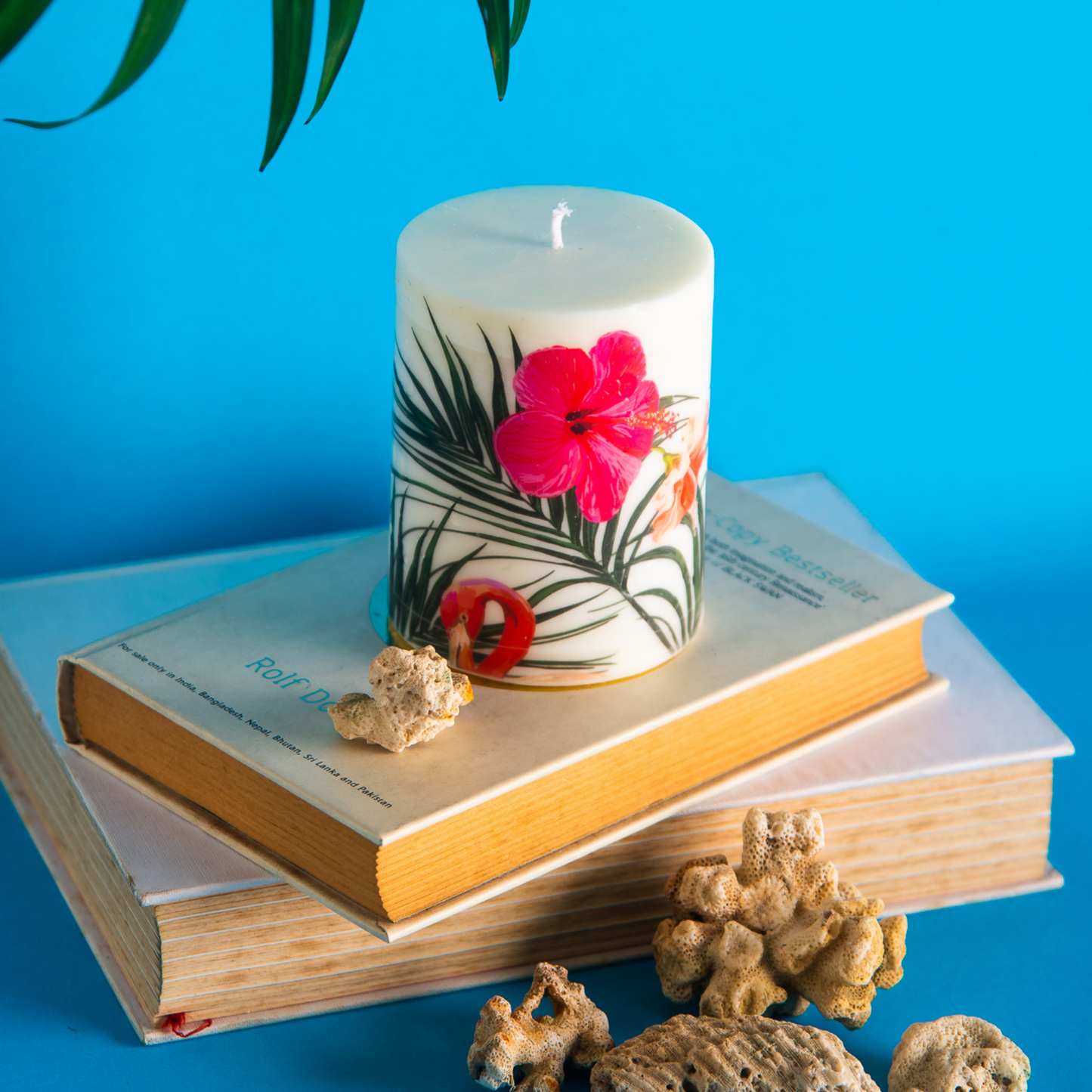 Scented Pillar Candle - Peony