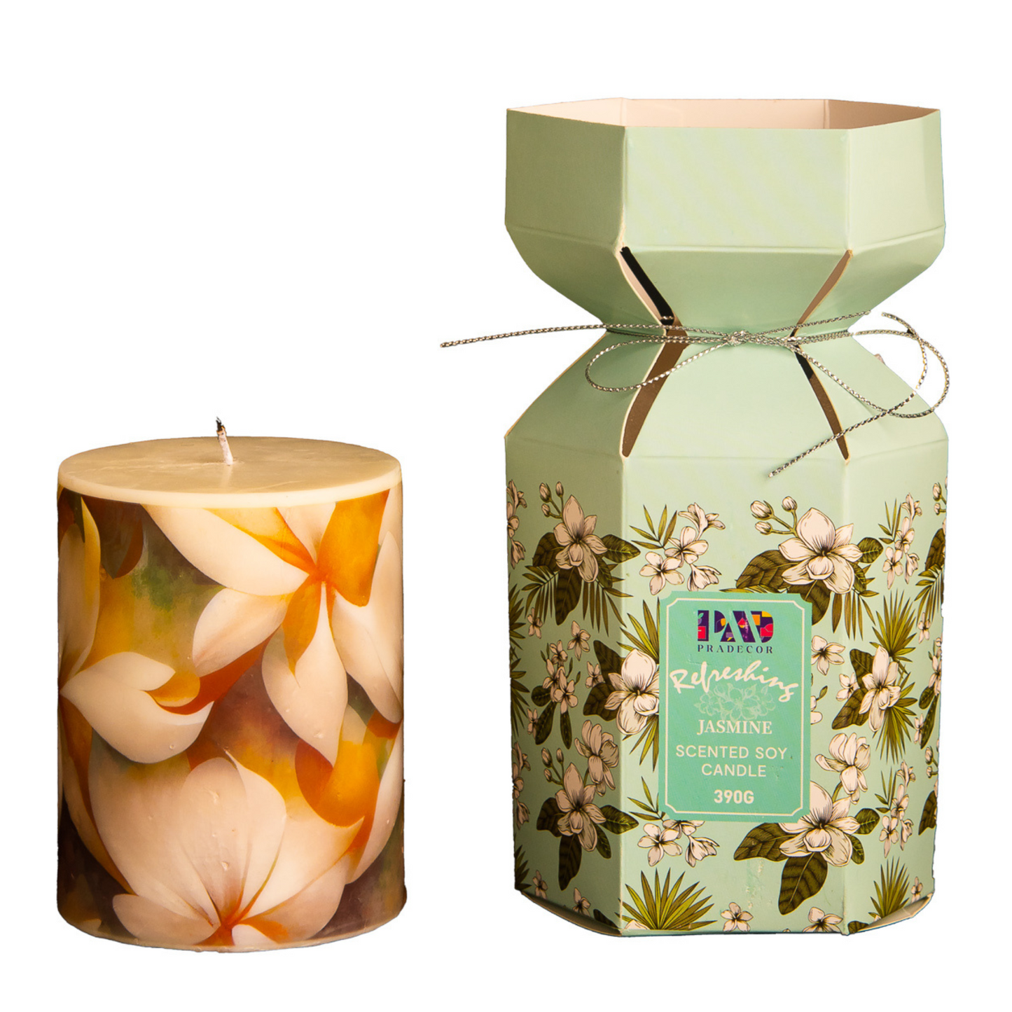 Scented Pillar Candle - Jasmine